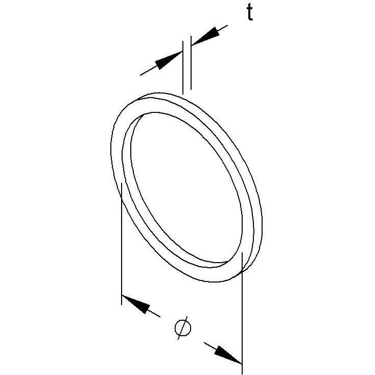 HKL - Dichtring, flach Dichtring 987H/M63 − 100 Stück