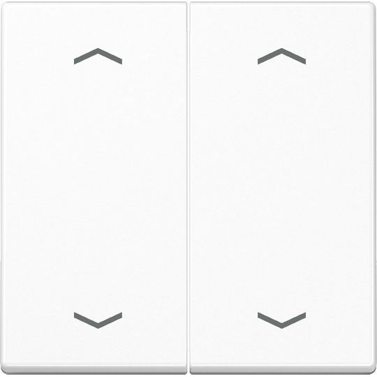 Jung - Abdeckung/Bedienelement für Installationsschalterprogramme Wippe Symbole aws A 595 MP WW für Taster 2-fach