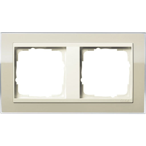 Gira - Abdeckrahmen 2fach 0212771 klar sand