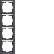 Berker - Abdeckrahmen Rahmen 4fach anth matt 10149969