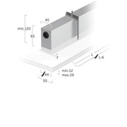 Lightnet - Decken-/Wandleuchte LED-Einbauleuchte LFXOEE-830M-L1192 3000K, silber