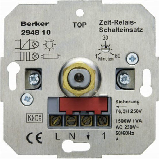 Berker - Zeitschaltuhr für Installationsschalterprogramme Zeit-Relais-Schalteinsatz 294810 Hauselektronik