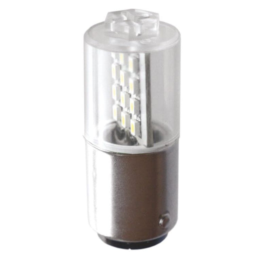 Scharnberger+Hasenbein - Anzeige- und Signallampe LED-Lampe 18,5x50mm 37569 Ba15d 230VAC/DC ws