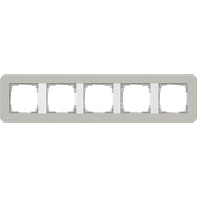 Gira - Abdeckrahmen 5fach 0215412 Grau/Reinweiß