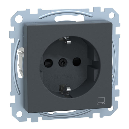 Merten - Steckdose SCHUKO-Steckdose anth MEG2350-0414 Kennz.Computer