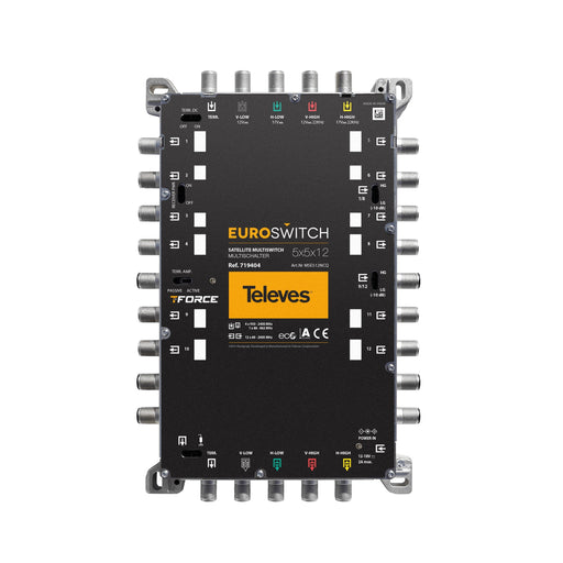 Televes - Multischalter 5 in 12 Guß MSE512NCQ mNT,quadt., kask