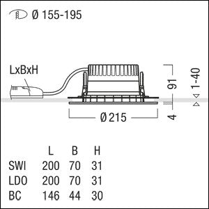 Zumtobel Group - Downlight/Strahler/Flutlicht LED - Downlight PANOS R  #62927749 940