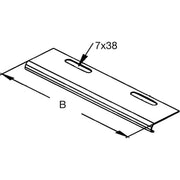 Rico - Bodenendplatte für Kabelrinne Kabelschutzblech 16W11-400-V