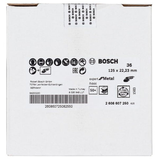 Bosch - Trenn-/Schleifscheibe Fiberschleifscheibe R444, 2608607250 Expert for Metal