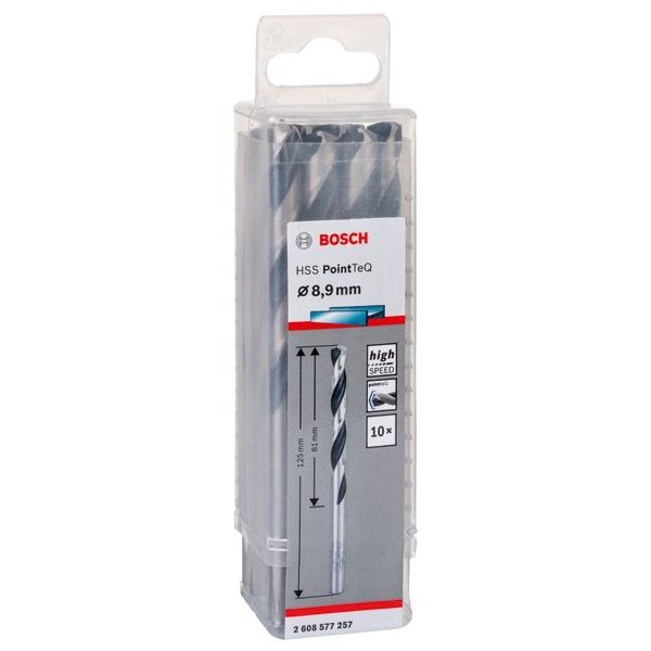 Bosch - Bohrer Metallspiralbohrer HSS 2608577257 PointTeQ DIN 338 8,9