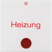Berker - Abdeckung/Bedienelement für Installationsschalterprogramme Wippe mit Linse 16218999 Heizung pws/glänz