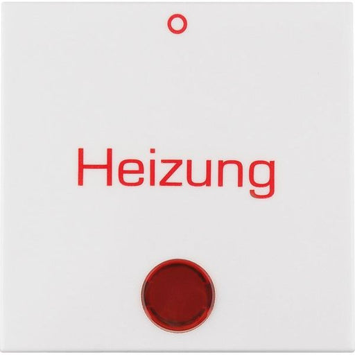 Berker - Abdeckung/Bedienelement für Installationsschalterprogramme Wippe mit Linse 16218999 Heizung pws/glänz