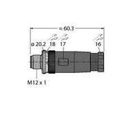 Turck - Rundsteckverbinder, feldkonfektionierbar (Industriesteckverbinder) Stecker BS81121-0/PG9