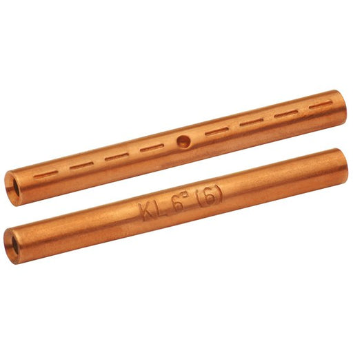 Klauke - Verbinder für Cu-Leiter zum Verpressen Stossverbinder 183R 16qmm − 10 Stück