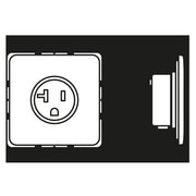 Jung - Steckdose US-Norm NEMA CD 521-20 WW 20 A 125 V,alpinweiß