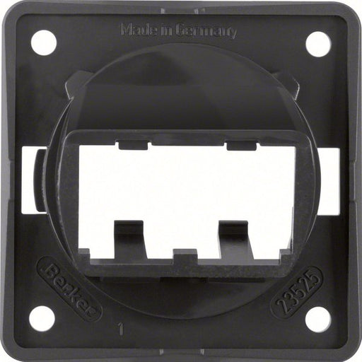 Berker - Einsatz/Abdeckung für Kommunikationstechnik Tragplatte sw 9455905 f.2 MINI-COM Module