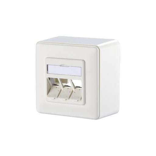 Metz Connect - Kommunikationsanschlussdose Kupfer Anschlussdose E-DAT 1309160002-E rws modul 3x8(8) AP − 10 Stück