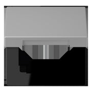 Jung - Abdeckrahmen Klappdeckel m. Stellfeder LC 990 BFKL 204 gris moyen