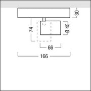 Zumtobel Group - Downlight/Strahler/Flutlicht LED - Akzentstrahler SUP2 M 1/L #42927647 4000K dim schwarz