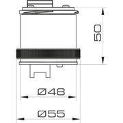 Grothe - Signalsäulenelement, optisch Warn-/Blinklicht MWB 8635 LED blau