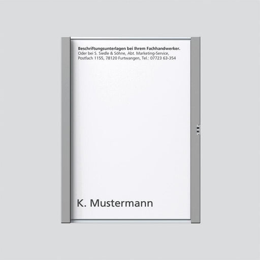 Siedle&Söhne - Zubehör/Ersatzteile für Türkommunikation Namensschild titan-met kpl 200029785-00 f.TM 612-1 TM