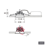 LTS Licht&Leuchten - Downlight/Strahler/Flutlicht LED-Einbaustrahler FLIR 100.1027.15 si 2700K 827 15Gr