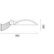 Performance in Light - Mechanisches Zubehör/Ersatzteile für Leuchten Stahlwandhalter 14077596 körnig grau
