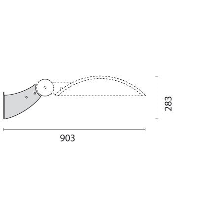Performance in Light - Mechanisches Zubehör/Ersatzteile für Leuchten Stahlwandhalter 14077596 körnig grau