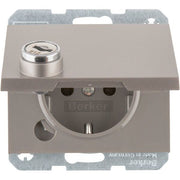 Berker - Steckdose SCHUKO-Steckdose eds/lack 41637004 Schraub-Liftklemmen