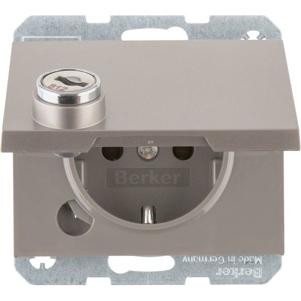 Berker - Steckdose SCHUKO-Steckdose eds/lack 41637004 Schraub-Liftklemmen