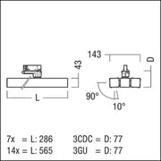 Zumtobel Group - Downlight/Strahler/Flutlicht LED - Strahler SCENO 2X7 #42188547 830