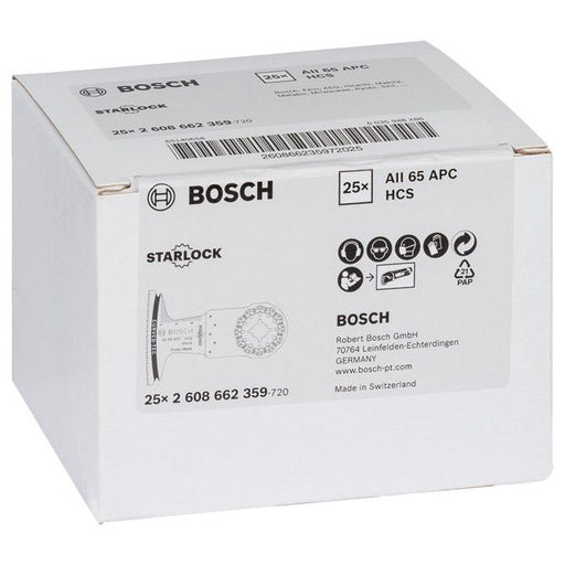 Bosch - Blatt für Oszillierer HCS Tauchsägeblatt AII 65 2608662359 APC Wood, 40 x 65 mm
