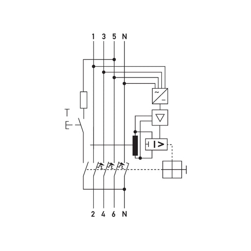 Doepke - Kombination FI-Schalter/Leitungsschutzschalter FI-/LS-Kombination DRCBO4C13/0,10/3N-B