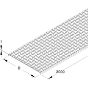 Niedax - Deckel für Kabeltragsystem Deckel RDSRS 100 105x3000mm − 3 Meter