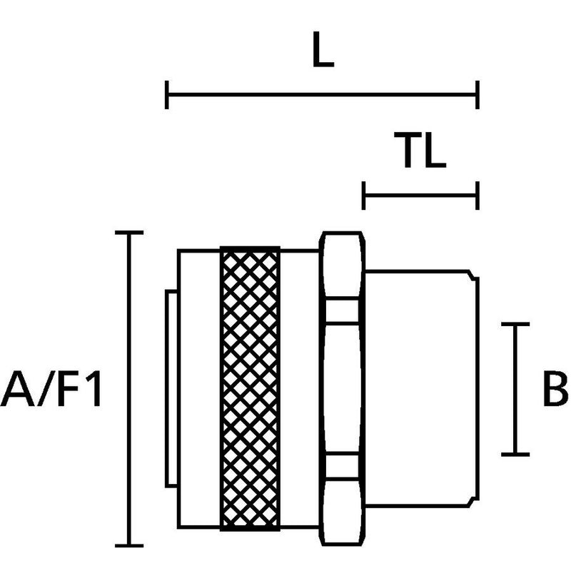 HellermannTyton - Metall-Schutzschlauch-Verschraubung Verschraubung PCS16-FM-M16 si − 10 Stück