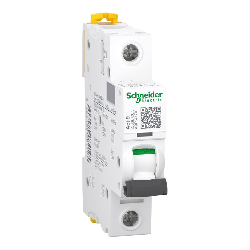 Schneider Electric - Leitungsschutzschalter LS-Schalter A9F94170 1P 0,5A C IC60L