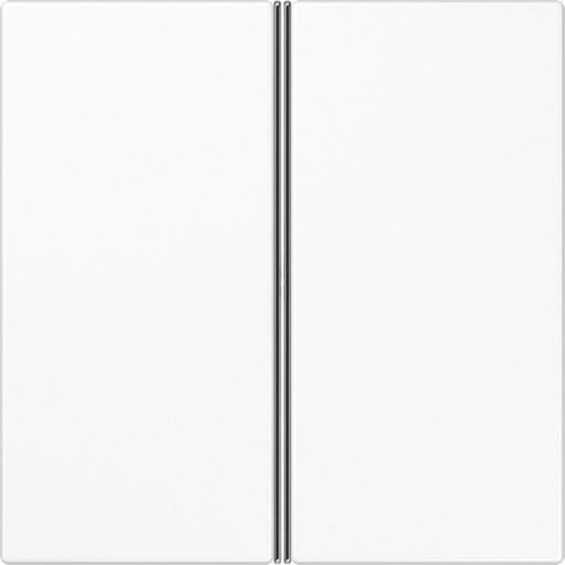 Jung - Abdeckung/Bedienelement für Installationsschalterprogramme Tastensatz 2-fach aws LS 402 TSA WW komplett − 1 Stück