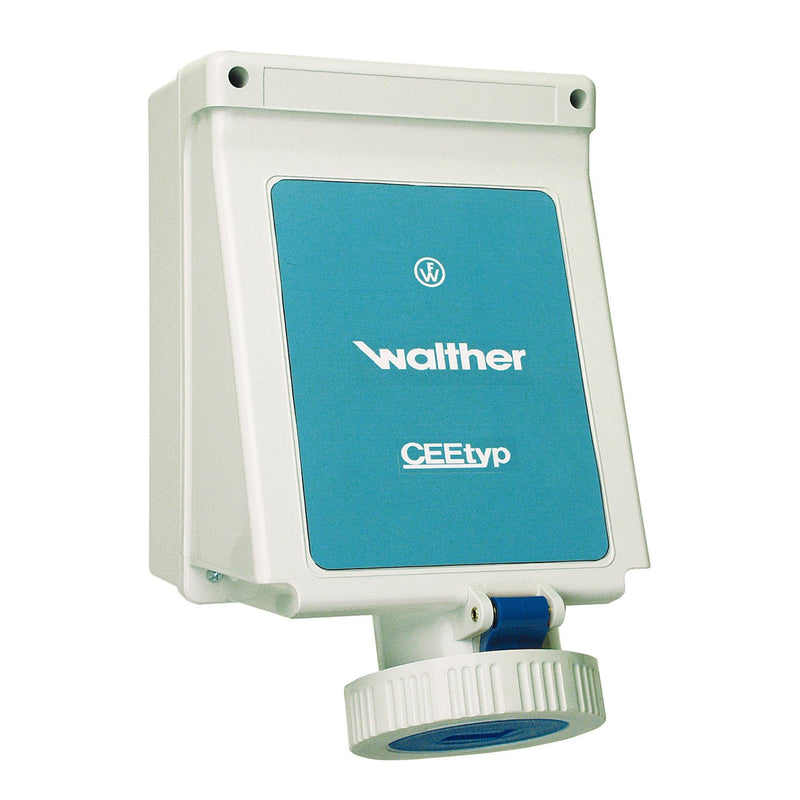 Walther Werke - CEE-Steckdose (IEC 60309) Wandsteckdose 63A 168409 4P 230V 9h IP67 − 1 Stück