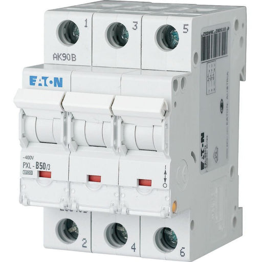 Eaton - Leitungsschutzschalter LS-Schalter m.Beschrift. PXL-C50/3 C 50A, 3p