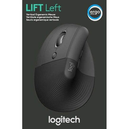 Logitech - Computermaus Maus für Linkshänder Lift Left BT,wireless,ergonom
