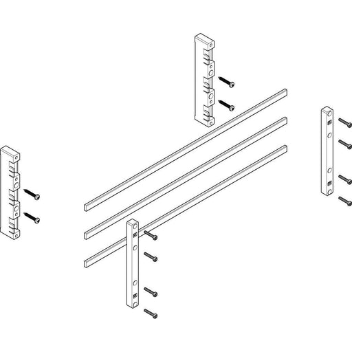 ABN - Verteilerfeld für Installationsverteiler Sammelschienen-Modul MFSC22613 flach 2FB/2RE