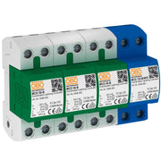 OBO Bettermann - Blitzstromableiter für Energietechnik Blitzstromableiter MCD 50-B 3+1 Set f.TT u.TNS Netze