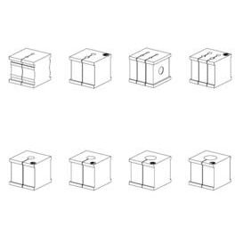 Telegärtner - Kabelverschraubung Dichteinsatz 100001318 für M25, 4x d 3 mm