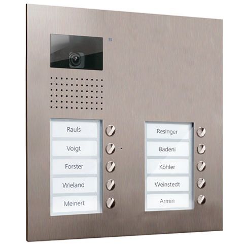 TCS Tür Control - Türstation für Türkommunikation Video color Außenstation V AVU15100-0030 PUK 10 Tasten 2-spal − 1 Stück