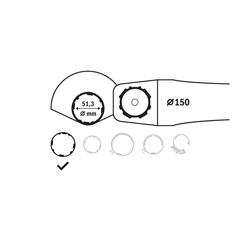 Bosch - Systemzubehör für Schleifen/Polieren (Akku/elektrisch/Druckluft) Schutzhaube mit Deckblech 2605510258