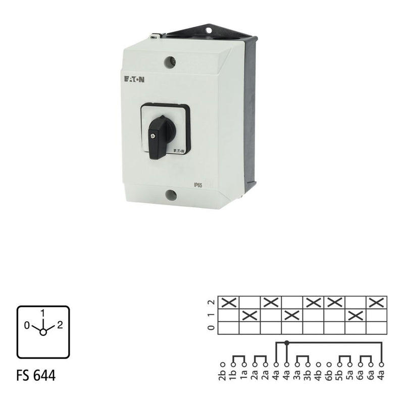 Eaton - Lastschalter Polumschalter T3-4-4/I2 Dahlander