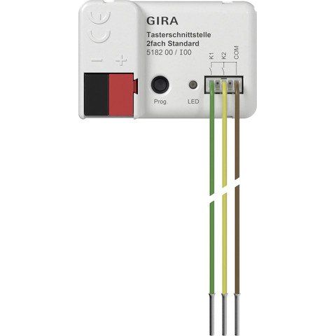 Gira - Bussystem-Binäreingang Tasterschnittst. 2f 518200 KNX Secure