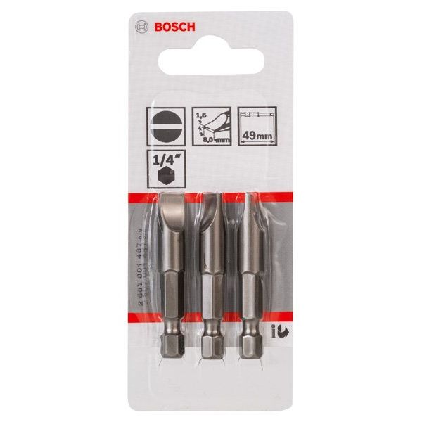 Bosch - Bit Schrauberbit Extra-Hart S 2607001487 1,6 x 8,0 49 mm
