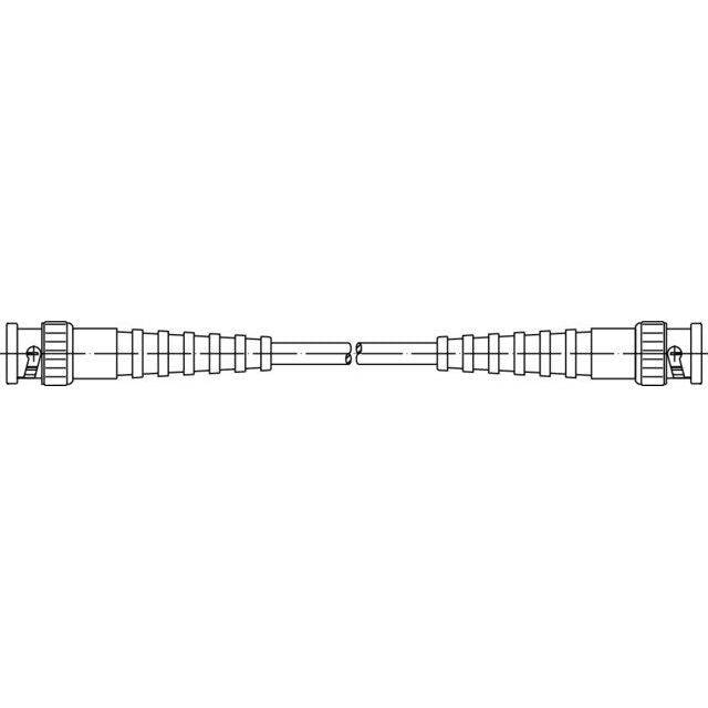 Telegärtner - Konfektioniertes Koaxkabel BNC HF-Kabel 75-0,25m 100009711 75 Ohm RG59B/U