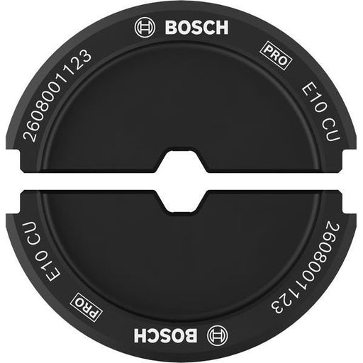 Bosch - Einsatz für Presswerkzeug Kabelschuhe/Verbinder, Aderendhülsen, Schirmanschluss PRO Presseinsatz, E10 CU, 2608001123 10 mm², Kupfere